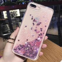 Apply for p40 Huawei p30pro Quicksand mate20 Transparent nova7 Female 6se Tide 4e soft 3i phone case 5