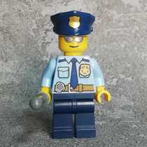LEGO LEGO City series Police sunglasses hand-held weapons set up building blocks toy ornaments