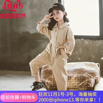 South Korea SZCK conjoined girl Net red tooling set 2021 new autumn foreign style fashionable two-piece tide