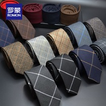 Romon tie mens formal business 6cm work work Korean version striped professional groom British wedding