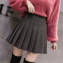 Plaid Skirt Autumn and Winter Women Short 2021 New Korean A- line dress High Waist Casual Joker Pleated Skirt
