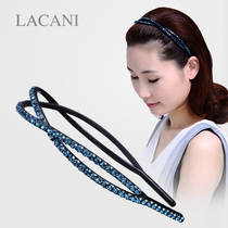 Hair band Rhinestone fine edge hair ornaments Korean simple toothed non-slip lady front pressure hair bangs headband adult hair card