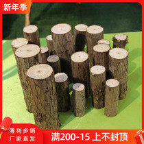 New Mori wedding props Mori Wood section ornaments welcome area wood ornaments wooden piles road lead outdoor wedding
