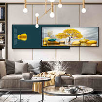Living room sofa Background wall superimposed decorative painting stone to run crystal porcelain painting light and luxurious modern minimalist deer hang painting Nordic