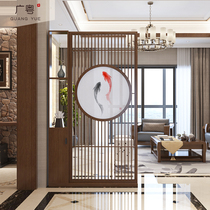 New Chinese Screen Xuanguan partition cabinet Shielded Living Room Bedroom Modern minimalist Entrance Wood Screen Shelve
