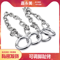 cosplay Heavy-duty stainless steel toe cuffs thumb cuffs handcuffs plus thickened toys SM bondage bondage props 0