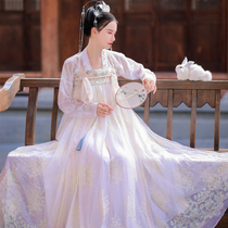 Viscount Autumn Color-Guanghan Palace Store Celebration Flower Marriage Traditional Hanfu Female Spring and Summer Qixia Chest Skirt Big Sleeve Shirt Super Xian 6 m Pendulum