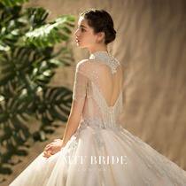 Mantingfang (the Queens robe)wedding dress female 2021 new bride heavy industry wedding dress custom high-end big tail