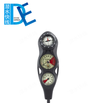SCUBAPRO 3-GAUGE IN-LINE CONSOLE FS-1 5 Triple Meter Submersible Meter