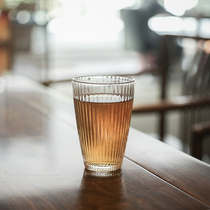 Taofu striped Cup heat-resistant borosilicate handmade glass individual single Cup Cup Cup Tea Cup individual large Cup