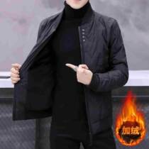 Gush cotton clothes mens winter 2022 new mens thickened cotton suit jacket Korean version casual trend baseball jacket