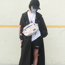 Skew Satchel Boomer Card Single Shoulder Bag Hip Hop Buns Canvas Boy Bungee Bungee Jumping Cross Small Difference Bag Satchel Bag