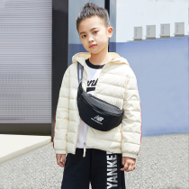 heyonwye childrens light down jacket new girls boys short big small and small children baby anti-season coat