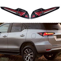 2 (left and right) for Toyota 2016 fortuner tail light streamer black shell