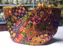 India handmade with scion wool thread ball single shoulder woman bag hand carrying bag