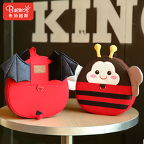 Childrens school bag Kindergarten boys 1-3-5 years old baby shoulder bag cute girl anti-loss backpack tide