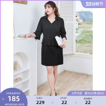 MSShe big code womens dress 2022 new summer clothes fat sister light cooked and slimmer and slim man cotton Rome dress