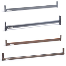  Wardrobe hanging rod Hanger rod holder drying rod Flange seat Wardrobe crossbar aluminum alloy cabinet rod hardware accessories