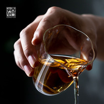  New Aoxue high temperature resistant glass fair cup Japanese-style plum Kung Fu tea with tea separator High-quality tea filter accessories