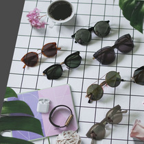 Optician shop decoration counter display background sun glasses shooting props poster scene hanging painting opening promotion display