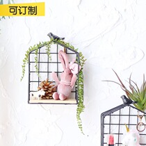 Mountain tree iron decoration ornaments cast iron bird flower pot climbing cane retro ZAKKA American courtyard garden