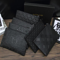 2022 Spring Summer New Internet Red Mens Small Number Handheld handbag and American mens bag business mens letter Envelopes Wallet Handbags