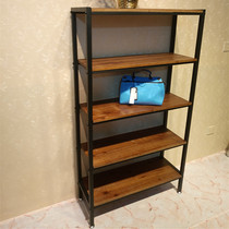 Clothing store boutique display cabinet bag display rack retro shoe store shoe rack display rack cosmetics rack