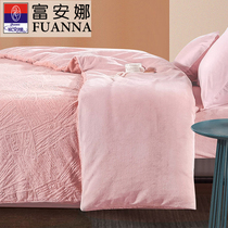 Fuana single piece quilt cover flange suede quilt cover 200x230 thickened warm 230x229 pink winter style 7x7