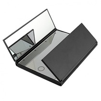 Makeup mirror desktop led with lamp female desktop three folding light HD dressing beauty valentine's day gift