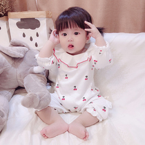 Baby autumn conjoined clothes Princess Autumn dress 100 days banquet ha clothes newborn baby girl spring and autumn full moon 100 days