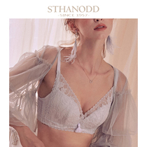 Bigano gathered light autumn and winter sexy seduction lace no rim adjustment bra set underwear