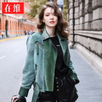 European mink coat womens 2019 winter new motorcycle short velvet mink fur womens fur coat tide