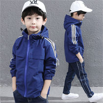 Childrens clothing boys spring and autumn coat 2020 new foreign style Korean version of the big boy boy fashion handsome sports coat