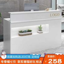Simple cashier shop small clothing store nail hairdressing mother and baby shop beauty salon bar table front desk reception desk