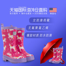American Barn Direct Mail Hatley New Kids Rain Shoes Boy Baby Rain Boots Sleet Boots Non-slip 1-12 Years Old