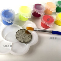 Graffiti acrylic paint brush material bag Canvas environmental bag special coloring hand-painted material bag