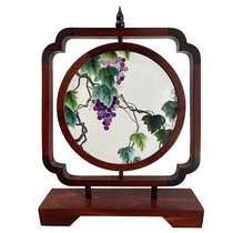 Boutique Su embroidery double-sided embroidery hand-embroidered table screen fruitful home decoration gifts