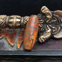 Tibetan spread natural Old Manau Fire for nine eyes Old days beads necklace pendant Foeball pendant bracelet accessories Accessories Sepal Beads