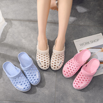 Vietnam Sandals Womens Holiday Summer Rubber Holes Shoes Latex Shoes Travel sandals Baotou Rear Tow