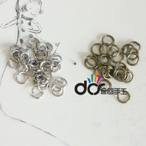 Jewelry accessories-6MM 8MM double ring connecting ring double ring hanging ring C ring open ring iron ring