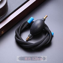 New tea tray special drain pipe tea table water suction pipe silicone anti-hard hose copper head thickened large water polo