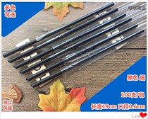 Black fine straw length 19cm calibre 6mm disposable juice milk tea drink independent packaging 100