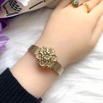 American Anne Klein fashion inlaid with florid clamshell rose gold female watch AK 3176RGCV