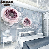 5d wedding room hotel bedside bedroom background wall wallpaper 3d mural 8d relief room wall cloth decoration modern wallpaper