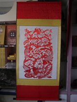 Weifang High Density Scroll Mounted Paper Folk Handicraft New Year Gift Featured Gift Decorations delivery box