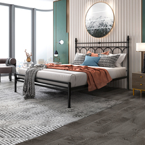 Tiantan furniture iron bed simple double iron frame bed 1 8 meters 1 5m upgraded thickened three-speed adjustable iron bed