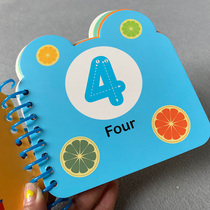 Digital Card si bu lan coloring book Baby picture recognition number 1-10 digital you er tong early waterproof wan ju ka