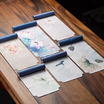 Lotus Tea Mat Chinese Style Zen waterproof Table Flag Crane Tretu Tea Dao Tea Mat Day Style Dry Tea Towel Cloth Art Tea Table Mat