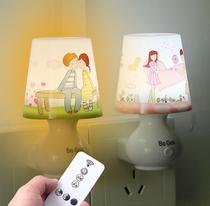 Remote control night light Bedroom bedside sleep light Baby feeding eye protection night light Childrens USB plug-in energy-saving lamp