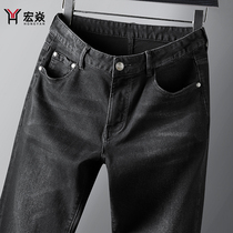 2021 new autumn and winter Joker single product jeans washed comfortable straight jeans men fit casual long pants